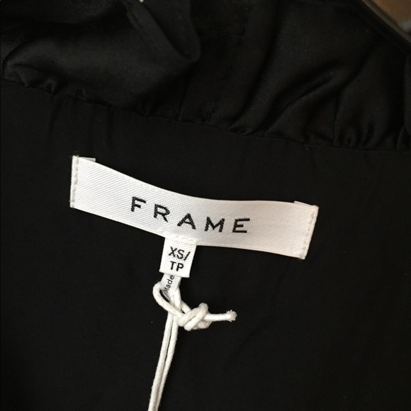 Frame Black Silk Ruffle Blouse - Picture 3 of 8